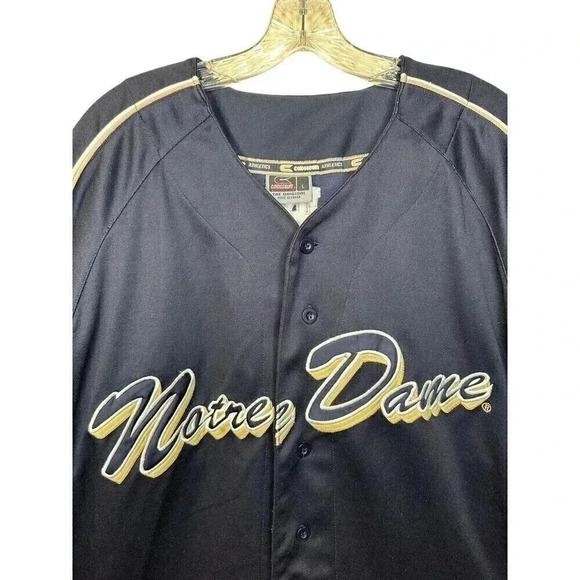 COLOSSEUM NOTRE DAME FIGHTING IRISH BASEBALL JERSEY SIZE Large - Picture 4 of 6